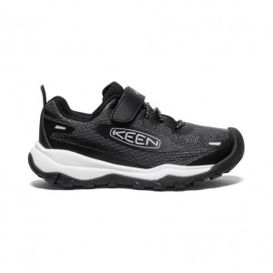 Buty Keen Wanduro Speed Hiking Dziecięce Czarne | SHBQGWY-04