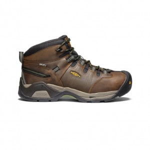 Buty Robocze Keen Detroit XT Waterproof (Steel Toe) Męskie Brązowe | VSFJGQD-53