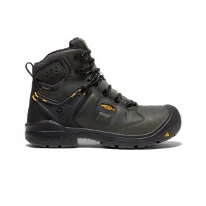 Buty Robocze Keen Dover 6 Waterproof (Carbon-Fiber Toe) Męskie Czarne | CIMPZBH-90