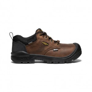 Buty Robocze Keen Independence Oxford Waterproof (Carbon-Fiber Toe) Męskie Brązowe | IJYBMFE-87