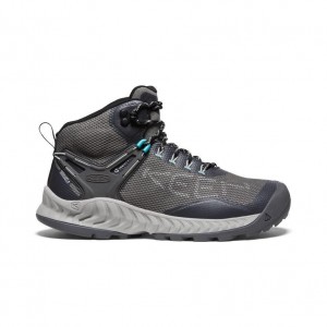 Buty Trekkingowe Keen NXIS EVO Waterproof Damskie Szare | ANMUZIB-07