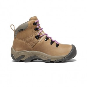 Buty Trekkingowe Keen Pyrenees Waterproof Damskie Khaki | HBNYGJU-04