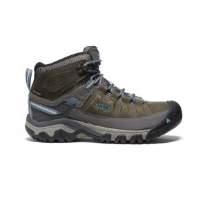 Buty Trekkingowe Keen Targhee III Waterproof Wide Damskie Oliwkowe | UEWLFQH-78