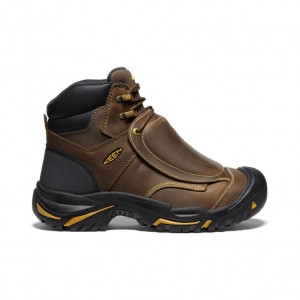 Kozaki Keen Mt Vernon 6 MET Waterproof (Steel Toe) Męskie Brązowe | ADYEJVT-23