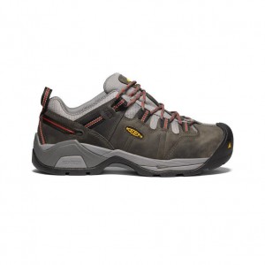 Trampki Keen Detroit XT Internal Met (Steel Toe) Męskie Brązowe | WRYGIDP-51