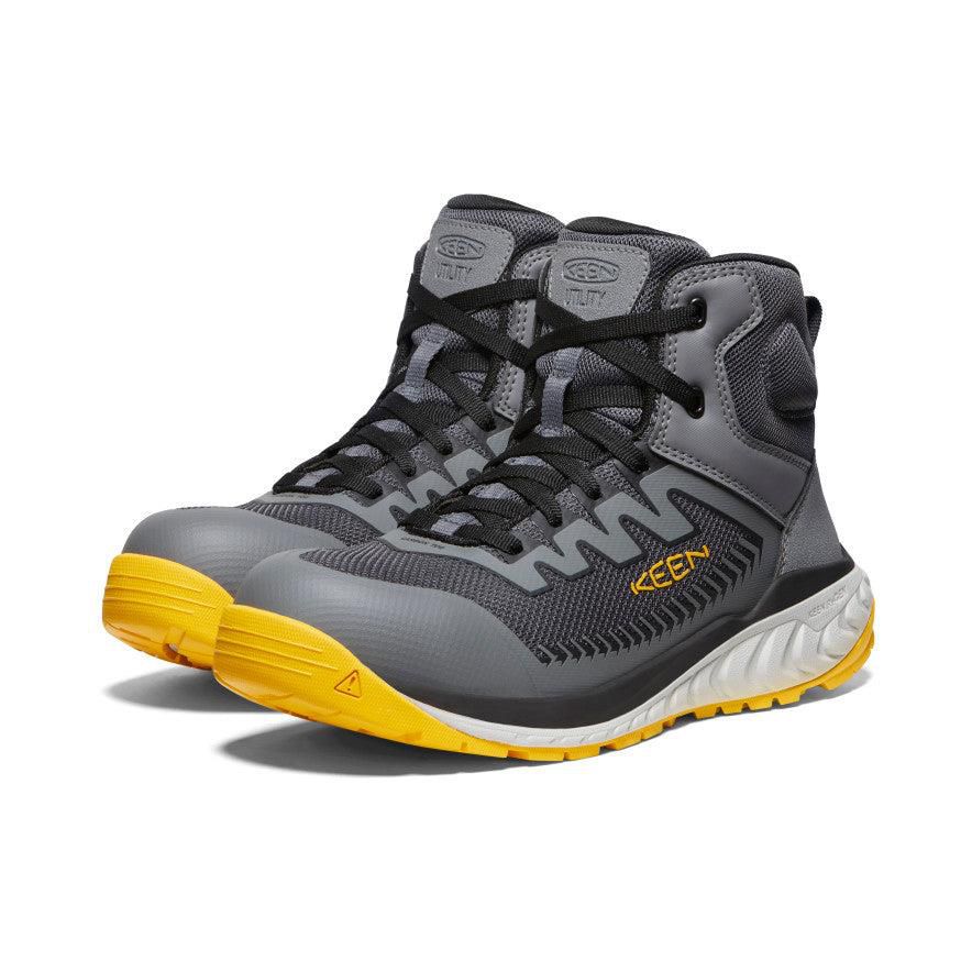 Buty Robocze Keen Arvada Mid Sneaker (Carbon-Fiber Toe) Męskie Szare | URXWADT-89