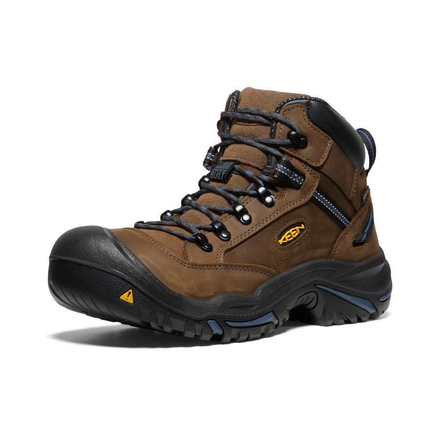 Buty Robocze Keen Braddock AL Waterproof Mid (Steel Toe) Męskie Brązowe | OJXWQGL-79