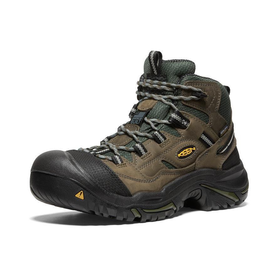 Buty Robocze Keen Braddock Waterproof Mid (Steel Toe) Męskie Oliwkowe | XLKNUBD-54