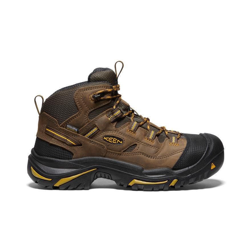 Buty Robocze Keen Braddock Waterproof Mid (Soft Toe) Męskie Brązowe | SAFGUZJ-32