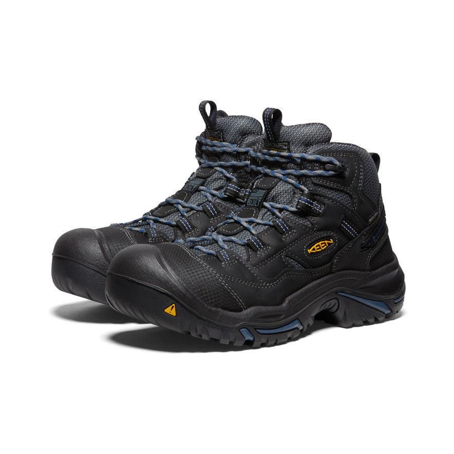 Buty Robocze Keen Braddock Waterproof Mid (Soft Toe) Męskie Czarne | VUAZNJC-65