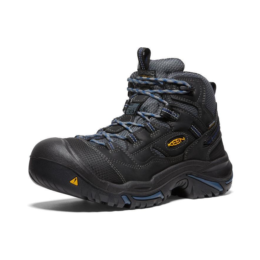 Buty Robocze Keen Braddock Waterproof Mid (Soft Toe) Męskie Czarne | VUAZNJC-65