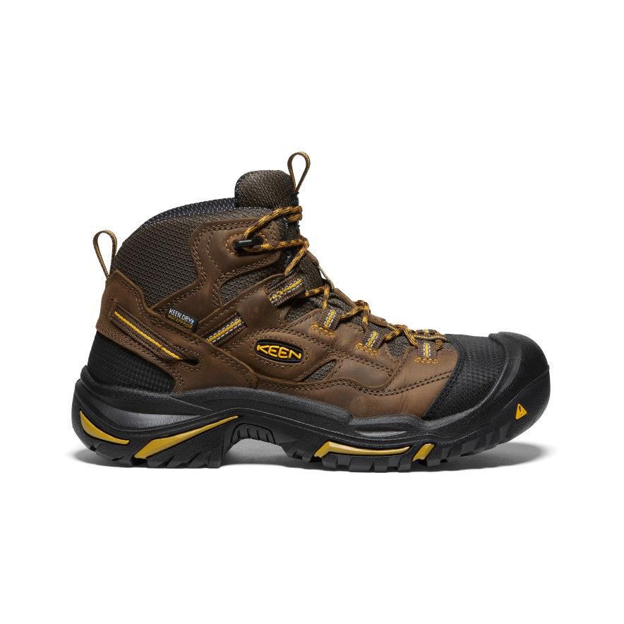 Buty Robocze Keen Braddock Waterproof Mid (Steel Toe) Męskie Brązowe | BOKREYC-67