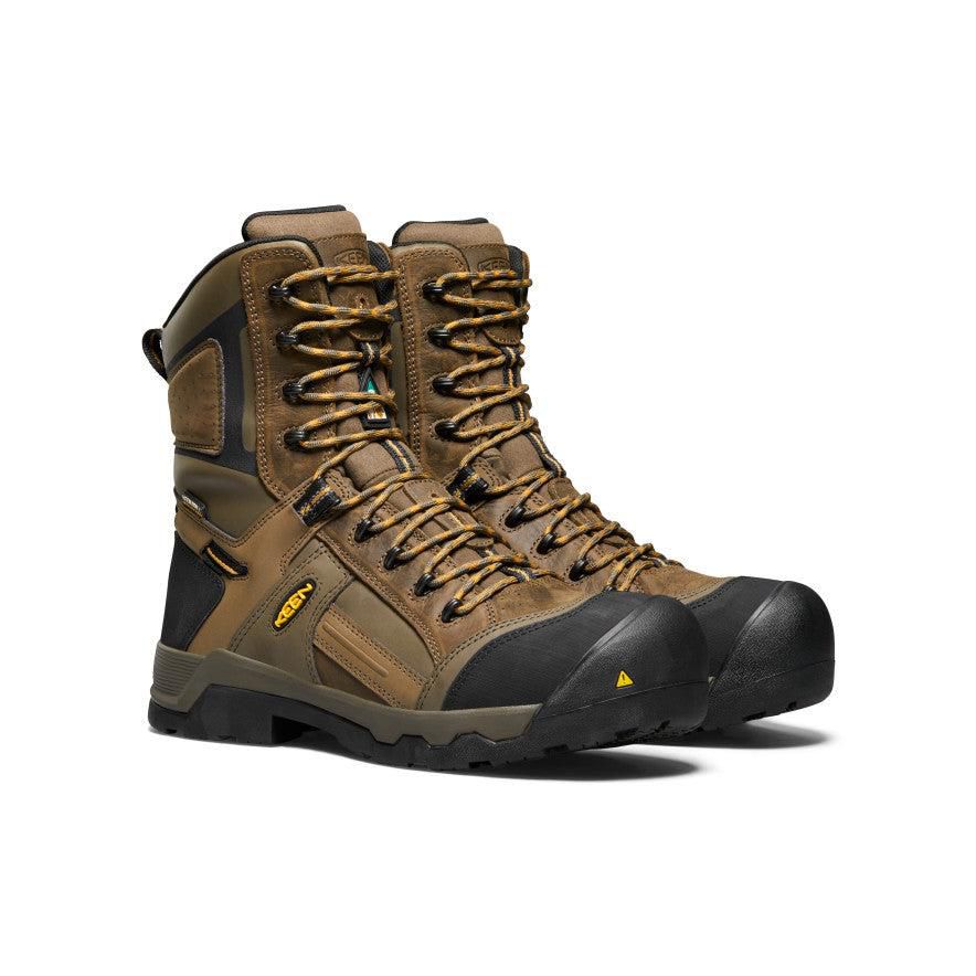 Buty Robocze Keen CSA Davenport 8 Insulated Waterproof Męskie Brązowe | YQBPFET-58