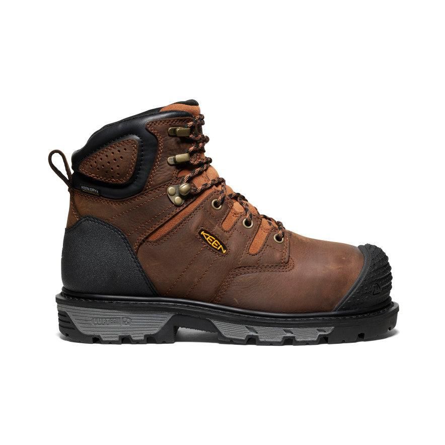 Buty Robocze Keen Camden 6 Waterproof INT MET (Carbon-Fiber Toe) Męskie Brązowe | TQIJBGN-02