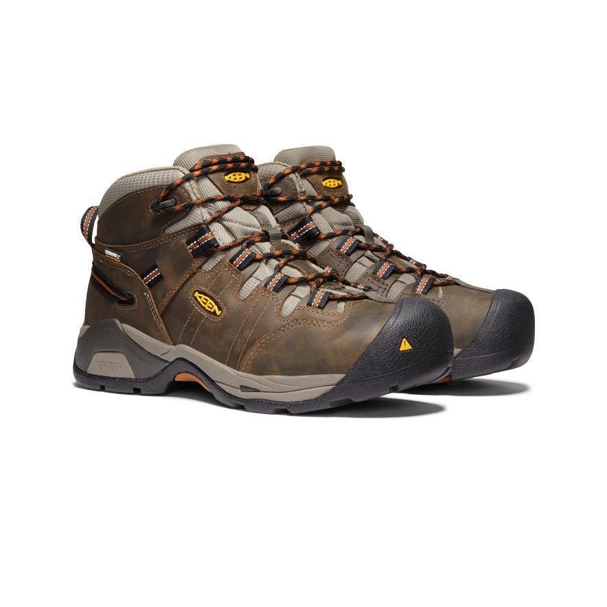 Buty Robocze Keen Detroit XT Waterproof (Soft Toe) Męskie Brązowe | WQACFOT-58