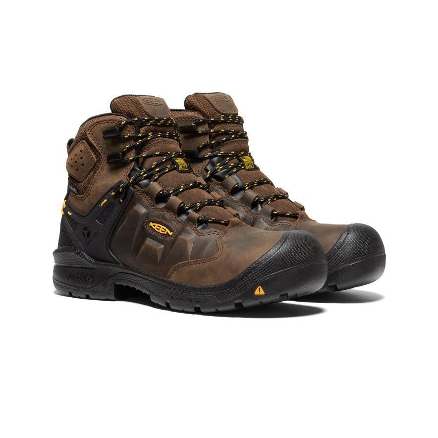 Buty Robocze Keen Dover 6 Waterproof (Carbon-Fiber Toe) Męskie Brązowe | FKHRDSB-58