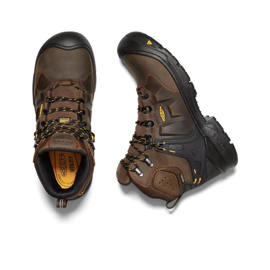 Buty Robocze Keen Dover 6 Waterproof (Carbon-Fiber Toe) Męskie Brązowe | FKHRDSB-58