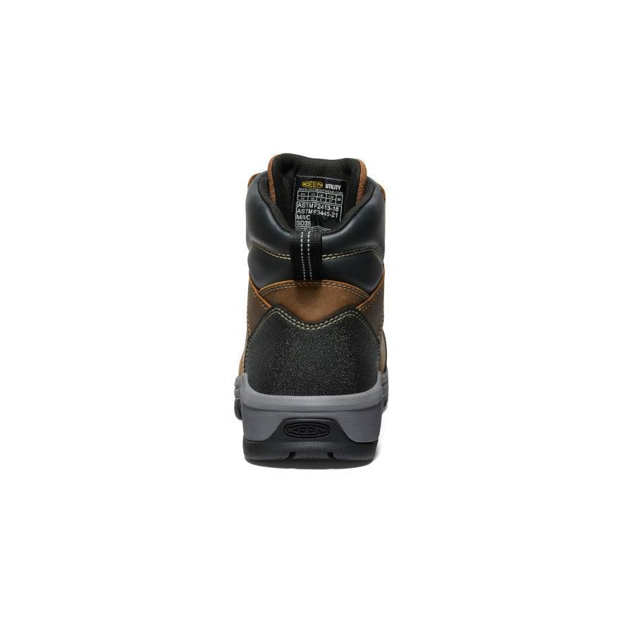 Buty Robocze Keen Evanston 6 ESD (Carbon-Fiber Toe) Męskie Brązowe | YLASEUT-80