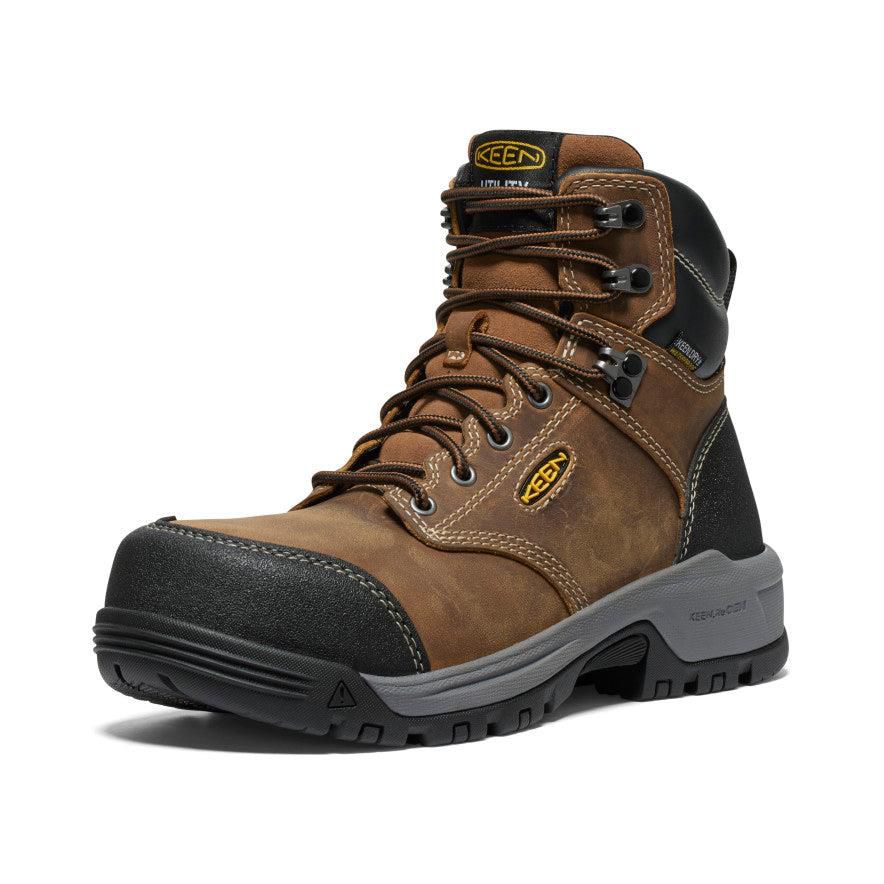 Buty Robocze Keen Evanston 6 Waterproof (Carbon-Fiber Toe) Damskie Brązowe | JHSBKPY-34