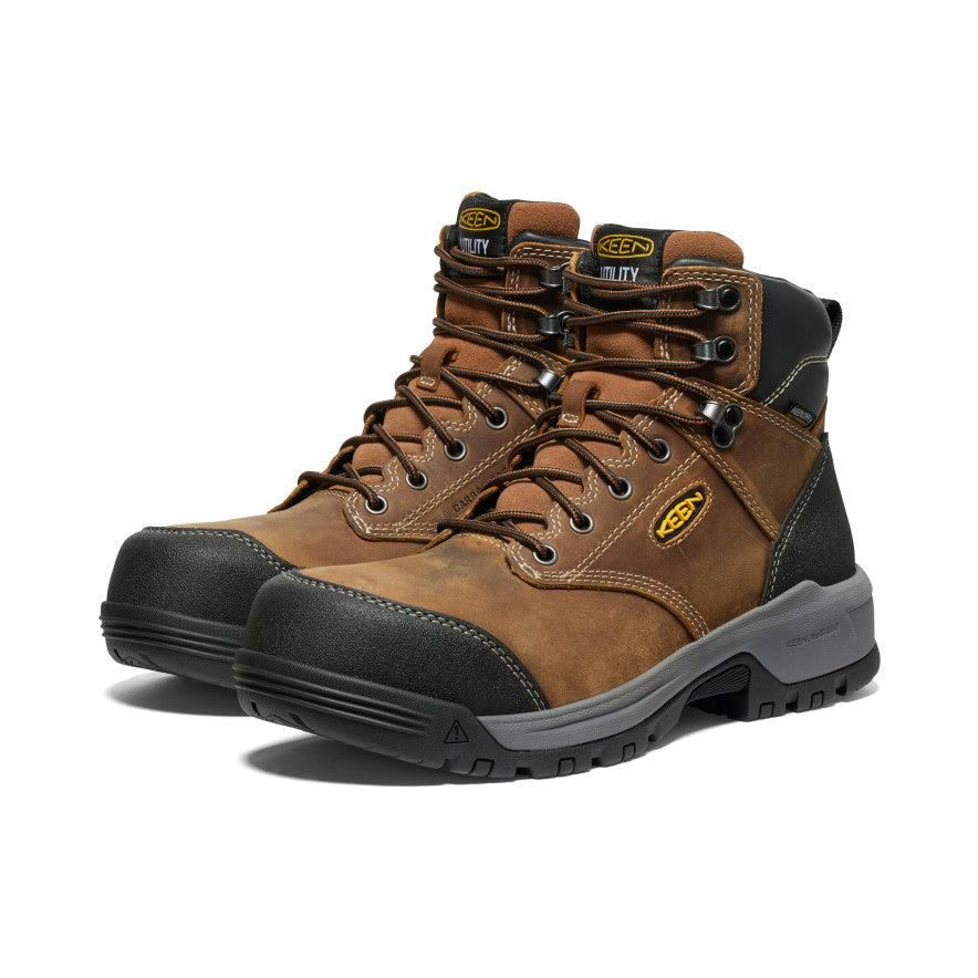 Buty Robocze Keen Evanston 6 Waterproof (Carbon-Fiber Toe) Męskie Brązowe | EKARCMD-18