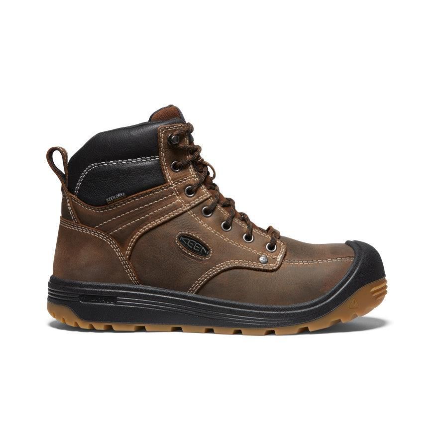 Buty Robocze Keen Fort Wayne 6 Waterproof (Carbon-Fiber Toe) Męskie Brązowe | POTRYEV-64