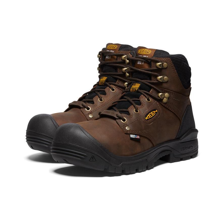 Buty Robocze Keen Independence 6 Waterproof Internal MET (Carbon-Fiber Toe) Męskie Brązowe | ODYVUPQ-72