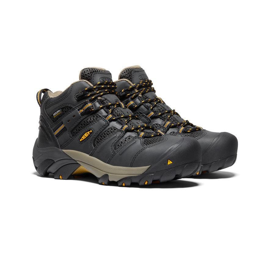 Buty Robocze Keen Lansing Waterproof Mid (Steel Toe) Damskie Czarne | KUMCFDQ-51