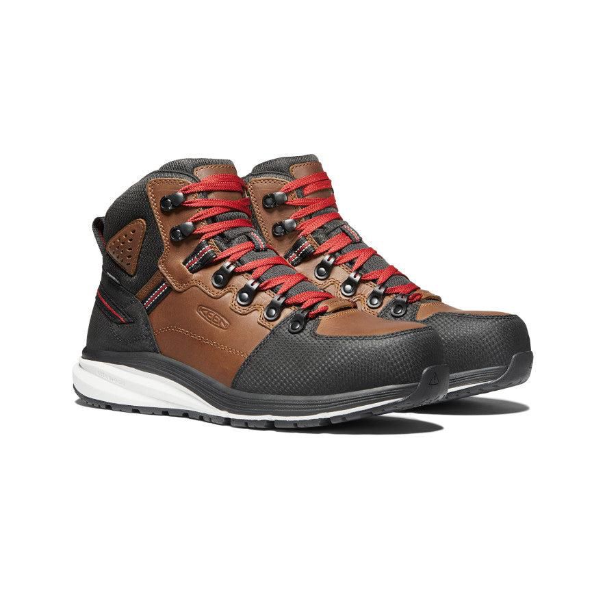 Buty Robocze Keen Red Hook Waterproof (Carbon-Fiber Toe) Męskie Brązowe | EFWVYCK-04