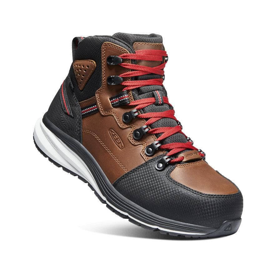 Buty Robocze Keen Red Hook Waterproof (Carbon-Fiber Toe) Męskie Brązowe | EFWVYCK-04