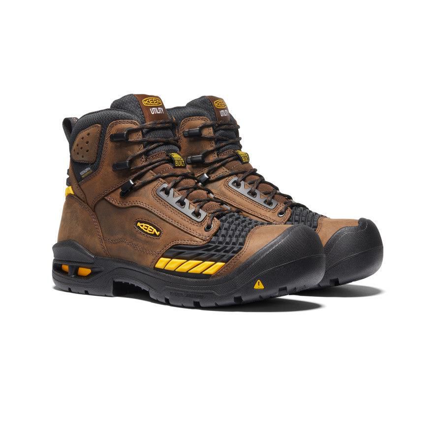 Buty Robocze Keen Troy 6 Waterproof (Carbon-Fiber Toe) Męskie Brązowe | NAZTMLW-13