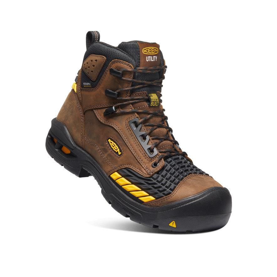 Buty Robocze Keen Troy 6 Waterproof (Carbon-Fiber Toe) Męskie Brązowe | NAZTMLW-13