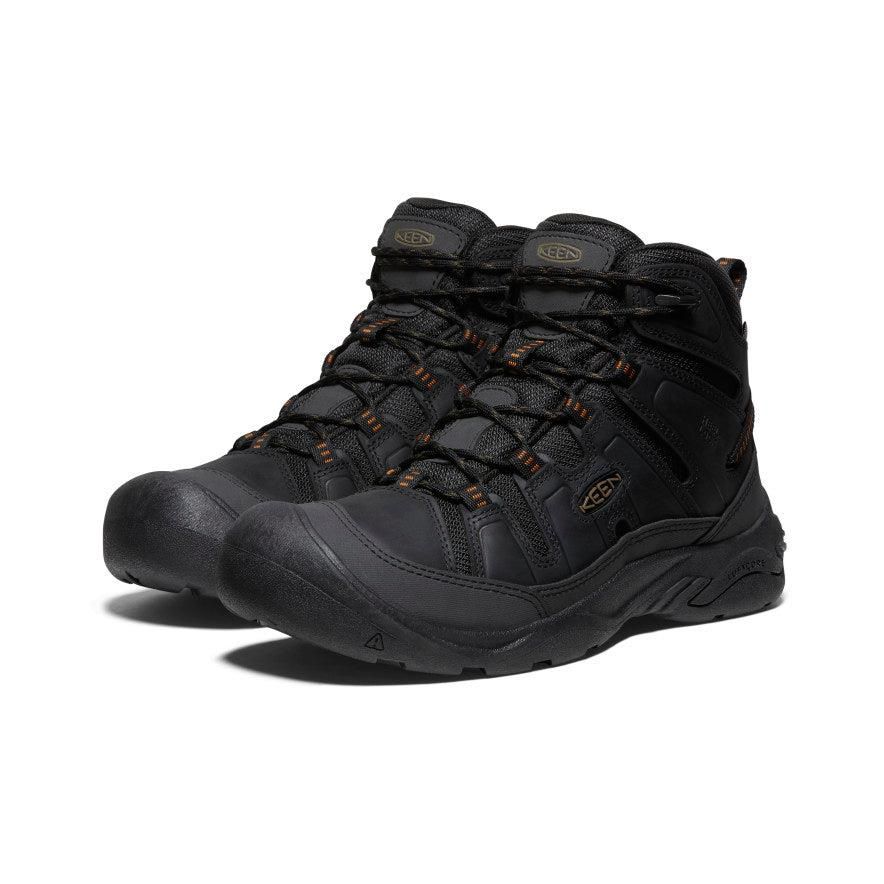 Buty Trekkingowe Keen Circadia Waterproof Męskie Czarne | XEHSPWR-48