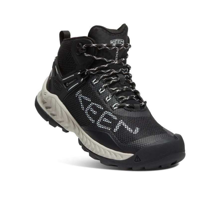 Buty Trekkingowe Keen NXIS EVO Waterproof Damskie Czarne | PZFODUL-82