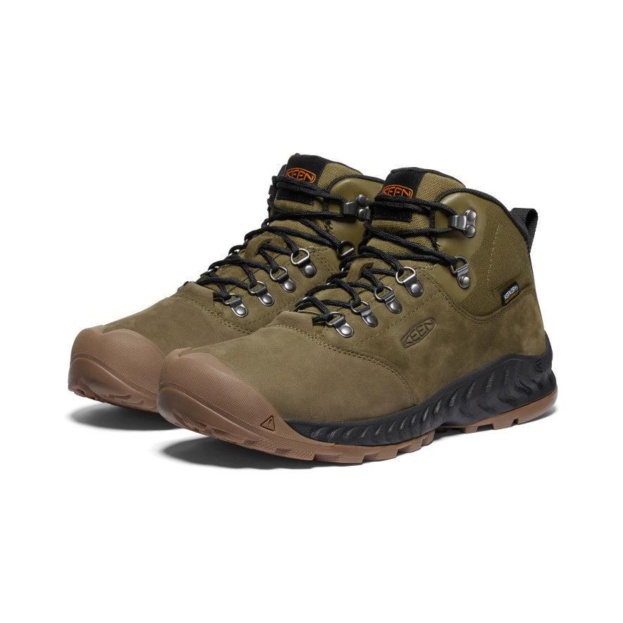 Buty Trekkingowe Keen NXIS Explorer Waterproof Męskie Oliwkowe | EHUDJWF-08