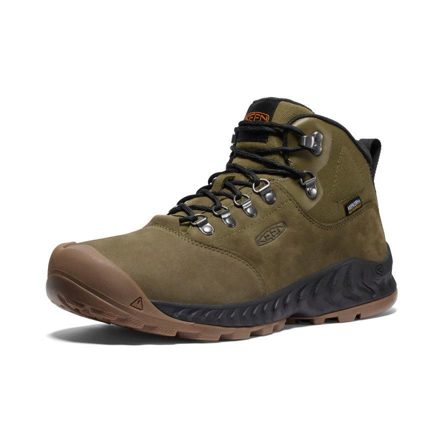 Buty Trekkingowe Keen NXIS Explorer Waterproof Męskie Oliwkowe | EHUDJWF-08