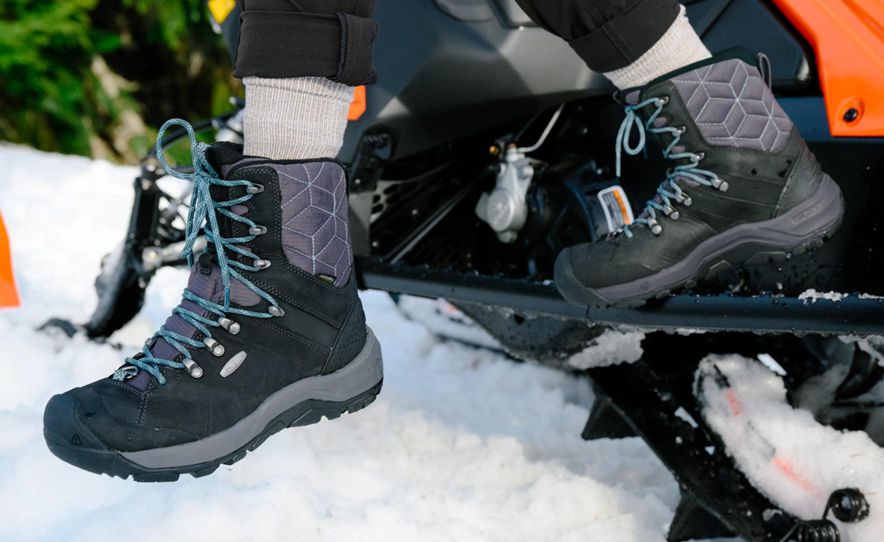 Buty Trekkingowe Keen Revel IV High Polar Waterproof Damskie Czarne | LZWRATQ-63