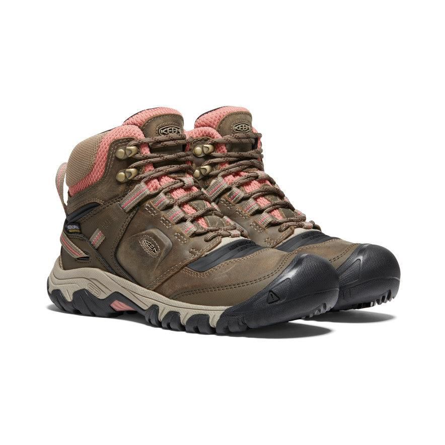 Buty Trekkingowe Keen Ridge Flex Waterproof Damskie Oliwkowe | VWIJOKG-79