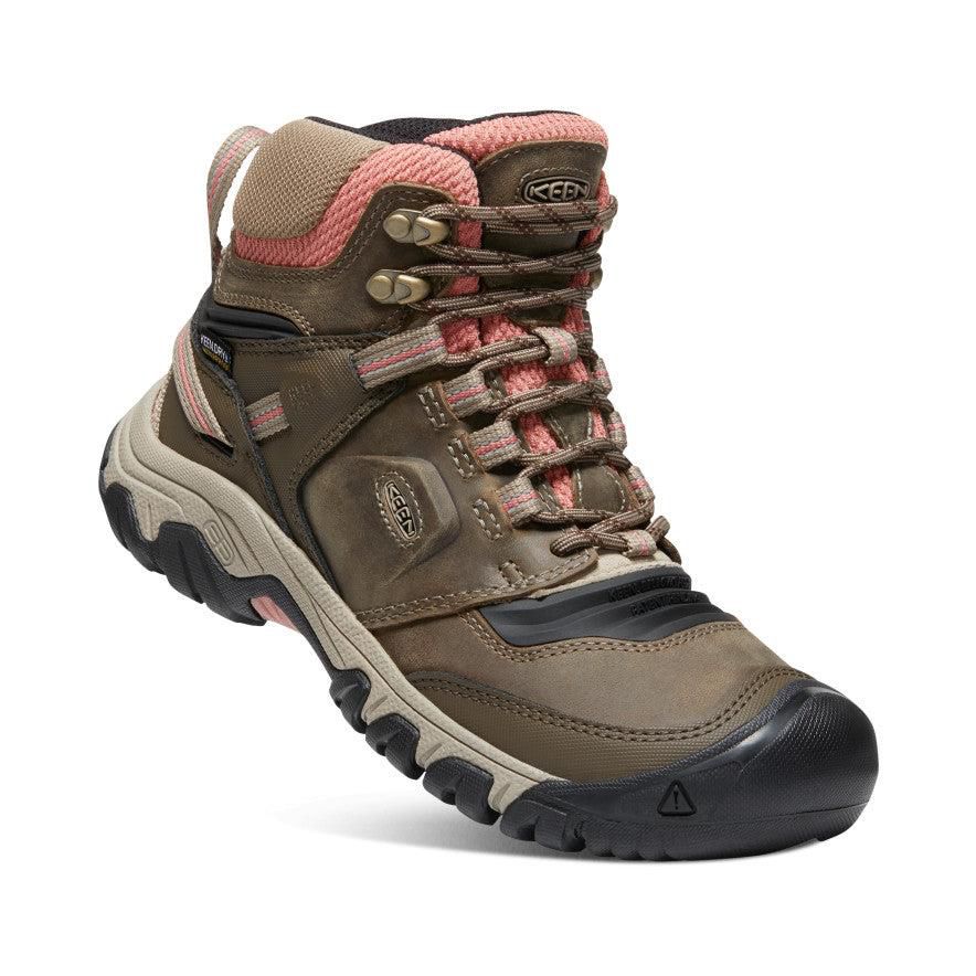 Buty Trekkingowe Keen Ridge Flex Waterproof Damskie Oliwkowe | VWIJOKG-79