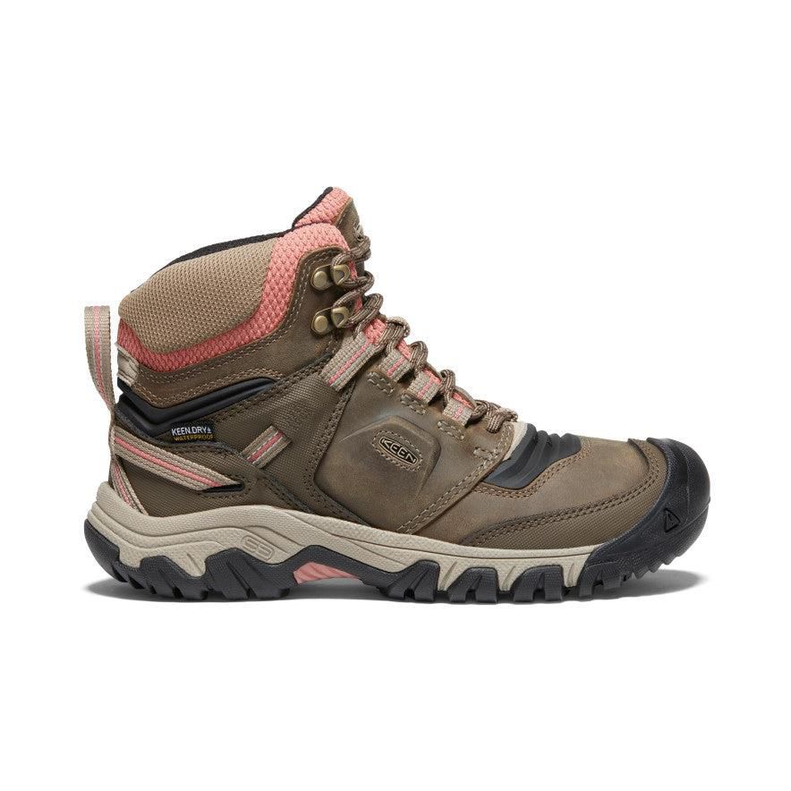 Buty Trekkingowe Keen Ridge Flex Waterproof Damskie Oliwkowe | VWIJOKG-79