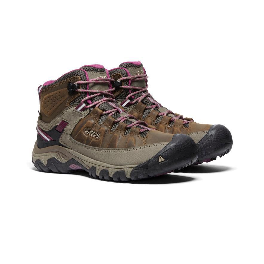 Buty Trekkingowe Keen Targhee III Waterproof Mid Damskie Brązowe | ZSIGTAL-40