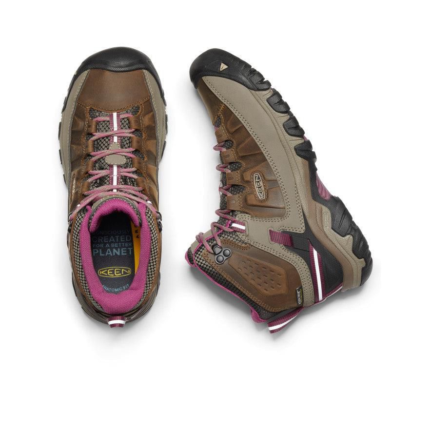 Buty Trekkingowe Keen Targhee III Waterproof Mid Damskie Brązowe | ZSIGTAL-40