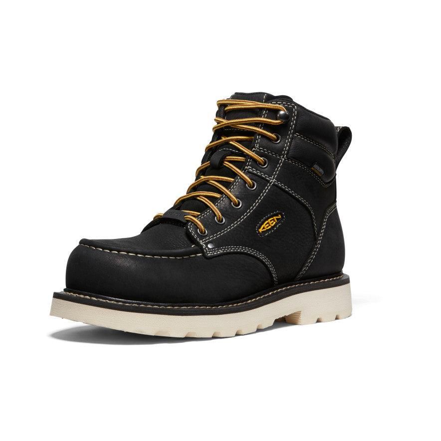 Kozaki Keen Cincinnati 6 Waterproof 90° Heel (Carbon-Fiber Toe) Męskie Czarne | QZTFJNB-89