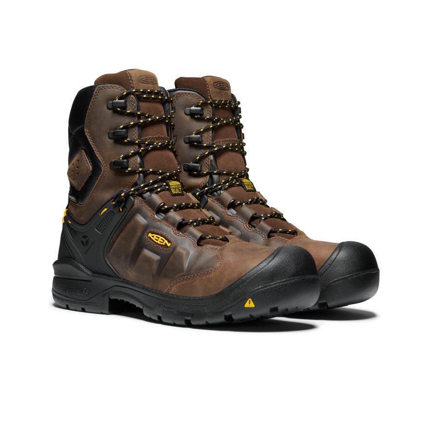 Kozaki Keen Dover 8 Waterproof (Carbon-Fiber Toe) Męskie Brązowe | PDQJCOY-19