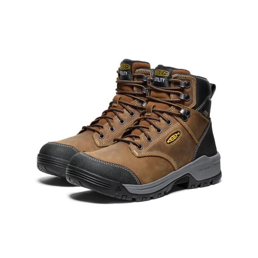 Kozaki Keen Evanston 6 Waterproof (Soft Toe) Męskie Brązowe | UQHMIJC-71