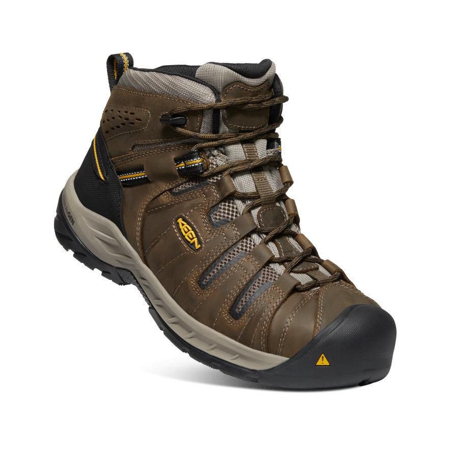 Kozaki Keen Flint II (Steel Toe) Męskie Brązowe | HOIAPBT-01