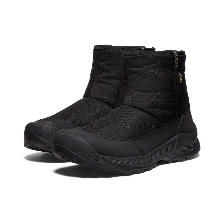 Kozaki Keen Hood NXIS Waterproof Winter Pull-On Męskie Czarne | BHGJCRM-70