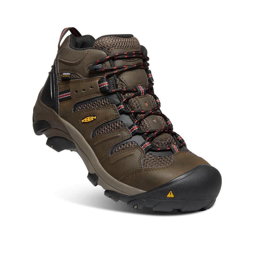 Kozaki Keen Lansing Mid Waterproof (Steel Toe) Męskie Brązowe | YJAMNWT-52