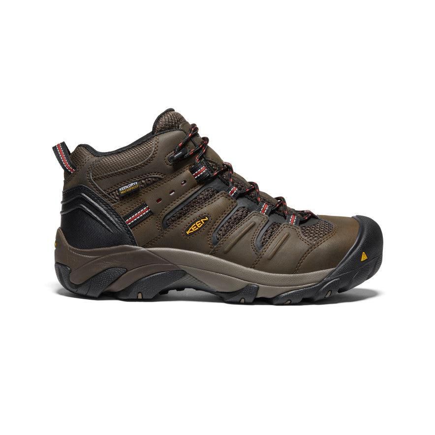 Kozaki Keen Lansing Mid Waterproof (Steel Toe) Męskie Brązowe | YJAMNWT-52