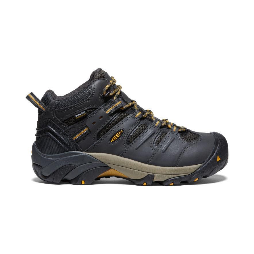 Kozaki Keen Lansing Mid Waterproof (Steel Toe) Męskie Czarne | MLTENGB-25