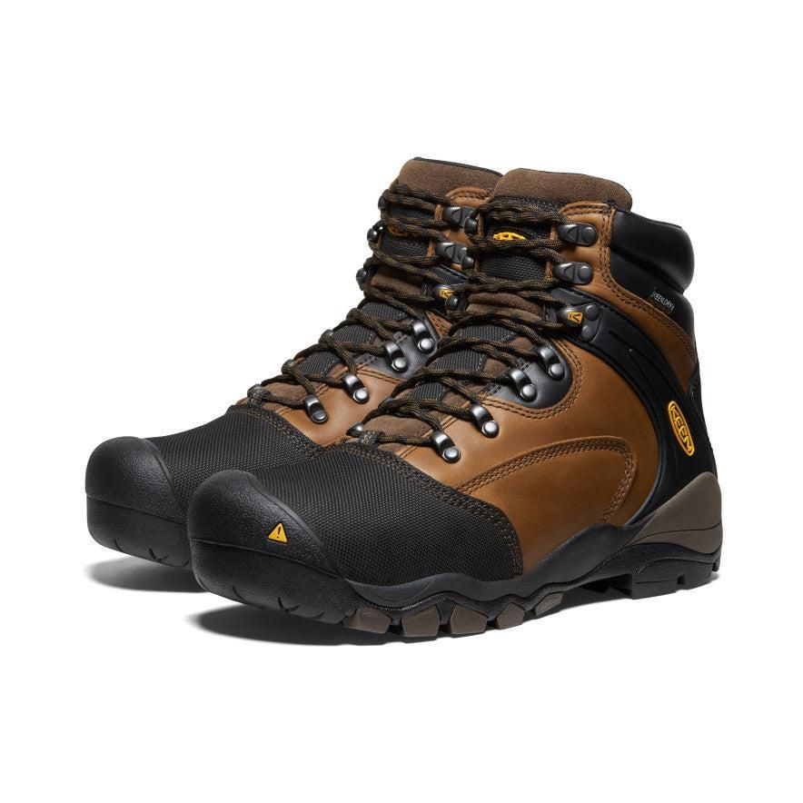 Kozaki Keen Louisville 6 MET Waterproof (Steel Toe) Męskie Brązowe | CLSEORI-28